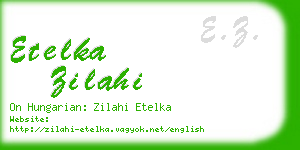 etelka zilahi business card